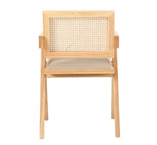 SAMURAI CHAIR NATURAL BEIGE 50x50x80cm