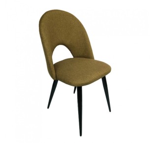 COMMODO CHAIR FABRIC CAMEL METAL BLACK