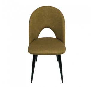 COMMODO CHAIR FABRIC CAMEL METAL BLACK 2