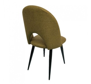 COMMODO CHAIR FABRIC CAMEL METAL BLACK