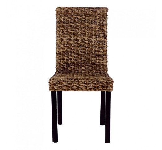 BALI CHAIR ABACA WALNUT BLACK