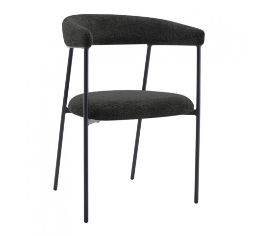 ECLIPSE ARMCHAIR BLACK 52x51xH83cm