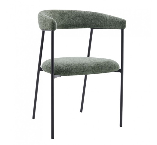 ECLIPSE ARMCHAIR OLIVE GREEN SILVER 52x51xH83cm