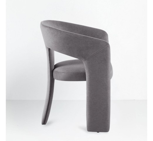 COCO ΠΟΛΥΘΡΟΝΑ ΓΚΡΙ ΣΚΟΥΡΟ 60x56xH81cm