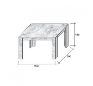 MAGNUM 90 COFFEE TABLE SONOMA 90x50xH45,5cm 2