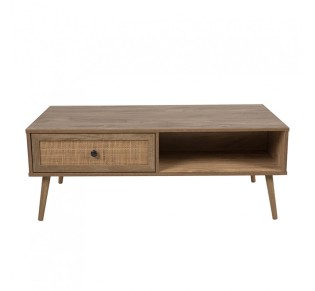AMMOS COFFEE TABLE 1ΣΥΡΤΑΡΙ ΦΥΣΙΚΟ ΜΕ RATTAN 110x59xH41-4cm 2