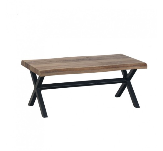 BRICK COFFEE TABLE ΚΑΡΥΔΙ ΜΑΥΡΟ 110x60xH45cm