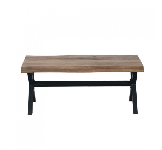 BRICK COFFEE TABLE ΚΑΡΥΔΙ ΜΑΥΡΟ 110x60xH45cm