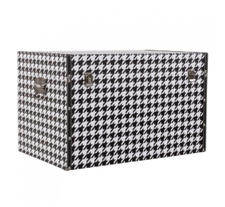 FERRE ΜΠΑΟΥΛΑ SET 4ΤΕΜ ΜΑΥΡΟ ΛΕΥΚΟ 64x40xH40cm