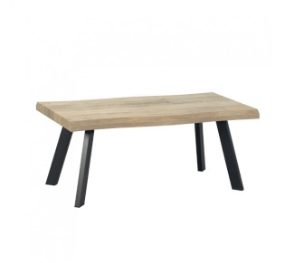 BRICK-URBAN COFFEE TABLE ΦΥΣΙΚΟ ΜΑΥΡΟ 110x60xH45cm