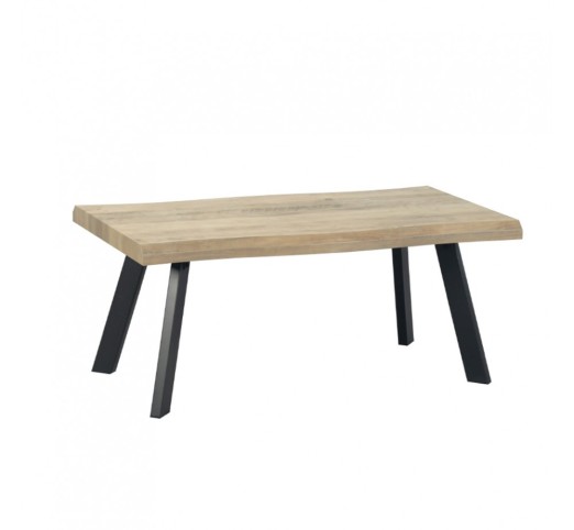 BRICK-URBAN COFFEE TABLE ΦΥΣΙΚΟ ΜΑΥΡΟ 110x60xH45cm
