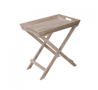 BUTLER SIDE TABLE FOLDING NATURAL 48,5x32xH48,5cm 2