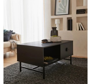 KIMONO COFFEE TABLE 1ΣΥΡΤΑΡΙ ΜΑΥΡΟ 100x59xH50,2cm 2