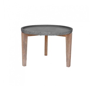 ORRIN COFFEE TABLE ΑΝΘΡΑΚΙ ΦΥΣΙΚΟ 73x73xH48cm