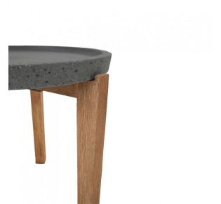 ORRIN COFFEE TABLE ΑΝΘΡΑΚΙ ΦΥΣΙΚΟ 73x73xH48cm