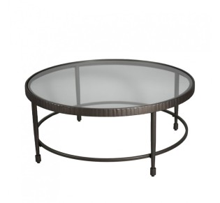 GRANAZ COFFEE TABLE GUNMETAL 100x100xH42,5cm