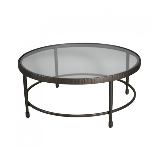 GRANAZ COFFEE TABLE GUNMETAL 100x100xH42,5cm