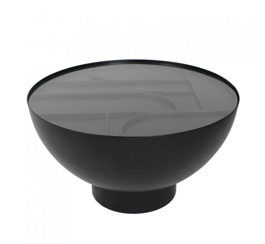 ARCHES COFFEE TABLE BLACK 70x70xH40cm