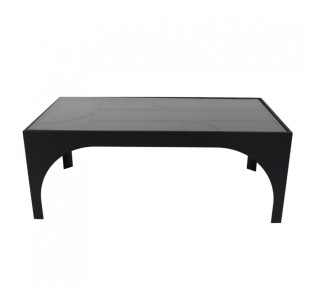 ARCHES COFFEE TABLE ΜΑΥΡΟ ΜΑΤ 100x55xH38cm