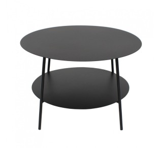 SIMPLE COFFEE TABLE ΜΑΥΡΟ 60x60xH40cm