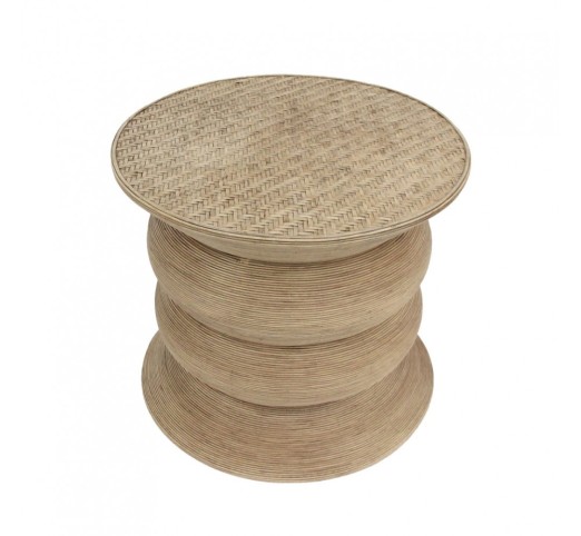 RIBBONS SIDE TABLE ΦΥΣΙΚΟ 59x59xH53cm
