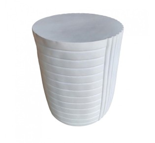 GEOMETRICAL 2 SIDE TABLE WHITE 35x35xH46cm