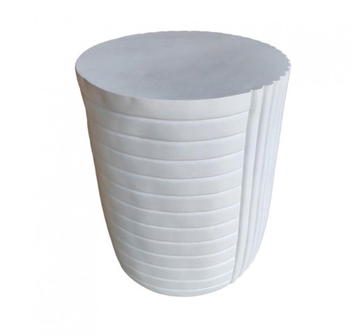 GEOMETRICAL 2 SIDE TABLE WHITE 35x35xH46cm