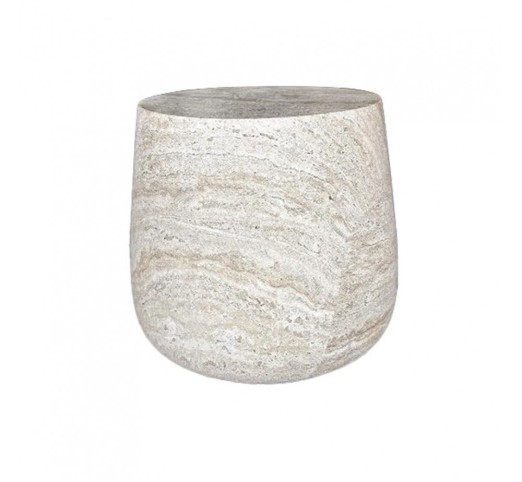 LITHOS SIDE TABLE BEIGE 49x49xH41,5cm