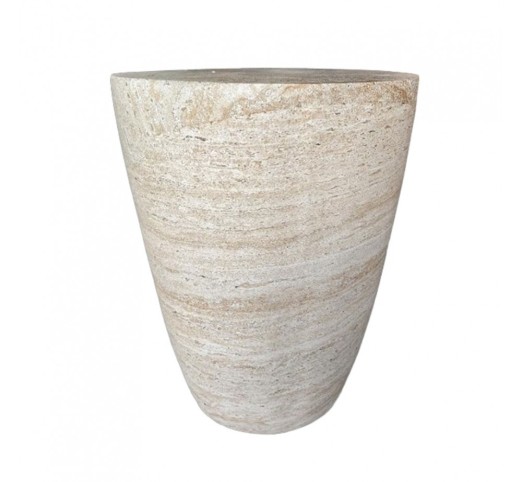 LITHOS CONIC SIDE TABLE BEIGE 37x37xH47cm