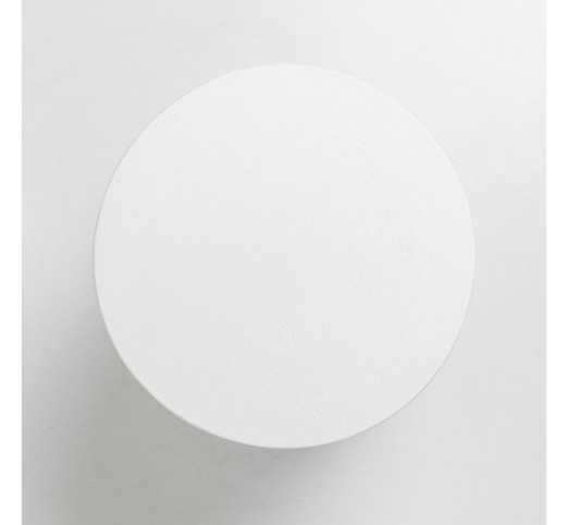 LITHOS ROUND SIDE TABLE ΛΕΥΚΟ 35,5x35,5xH45cm