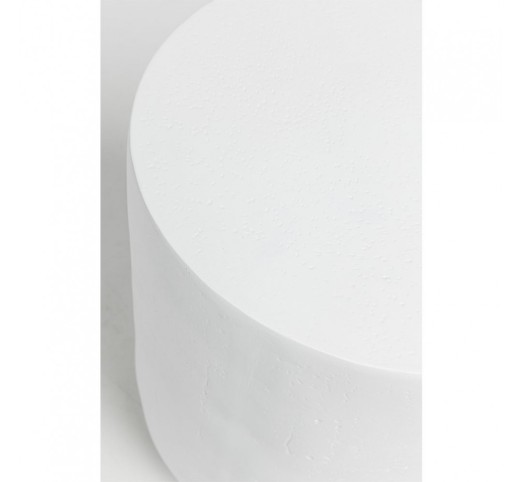 LITHOS ROUND SIDE TABLE WHITE 35,5x35,5xH45cm