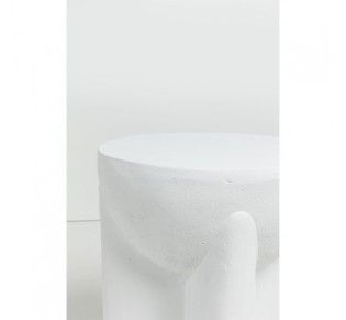 LITHOS HANDLE SIDE TABLE WHITE 36,5x36,5xH46,5cm
