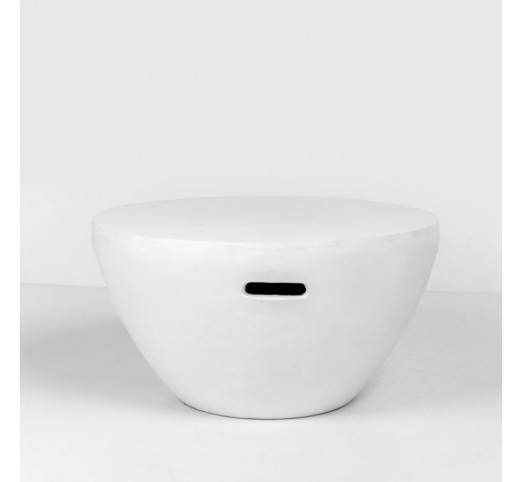LITHOS CENTRAL COFFEE TABLE WHITE 68x68xH36cm
