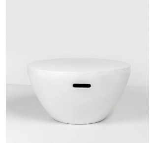 LITHOS CENTRAL COFFEE TABLE WHITE 68x68xH36cm