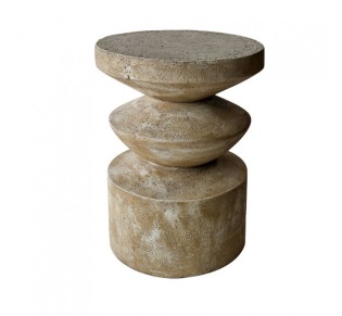SANDY SIDE TABLE ΚΑΦΕ ΑΝΟΙΧΤΟ 38,5x38,5xH51cm