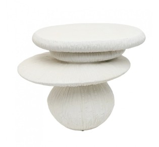 EXOTIC SIDE TABLE WHITE 61x42xH46cm