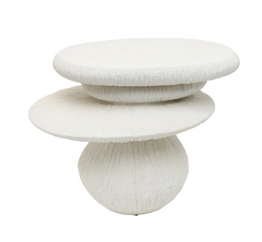 EXOTIC SIDE TABLE ΛΕΥΚΟ 61x42xH46cm