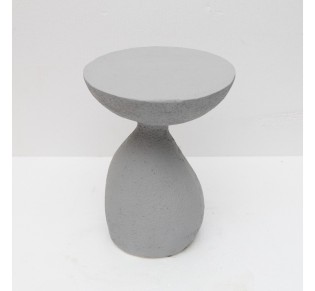 INDUSTRIAL SIDE TABLE ΓΚΡΙ ΑΝΟΙΧΤΟ 40,5x40,5xH51cm