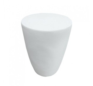 LITHOS CONIC SIDE TABLE WHITE 36x36xH46,5cm
