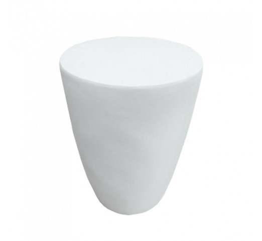 LITHOS CONIC SIDE TABLE ΛΕΥΚΟ 36x36xH46,5cm