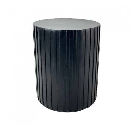 RAIL BLACK SIDE TABLE ΜΑΥΡΟ 40x40xH47cm