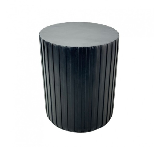 RAIL BLACK SIDE TABLE ΜΑΥΡΟ 40x40xH47cm