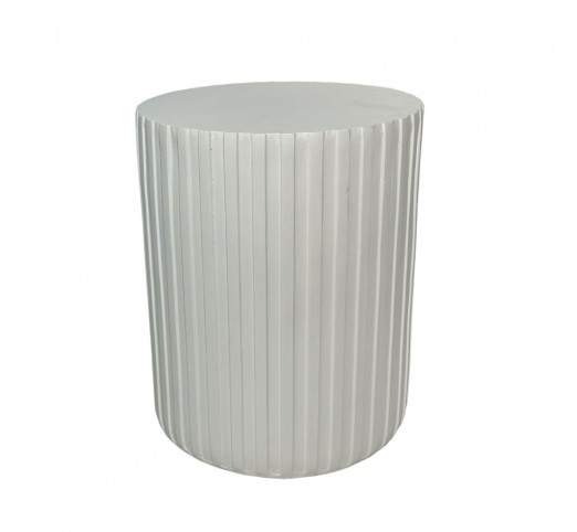 RAIL WHITE SIDE TABLE ΛΕΥΚΟ 40x40xH47cm