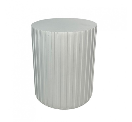 RAIL WHITE SIDE TABLE ΛΕΥΚΟ 40x40xH47cm