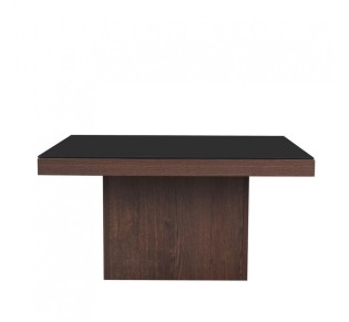 NUEZ COFFEE TABLE ΚΑΡΥΔΙ ΜΑΥΡΟ 79x79xH40cm