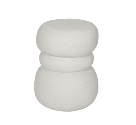 NIVO SIDE TABLE ΑΣΠΡΟ 35x37xH47cm