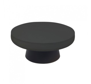 MYKONOS COFFEE TABLE BLACK 90x90xΗ39cm
