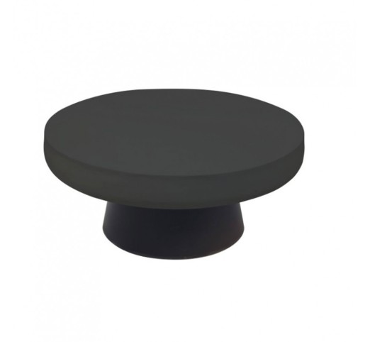 MYKONOS COFFEE TABLE BLACK 90x90xΗ39cm