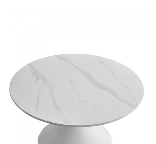 ICE COFFEE TABLE SET 2ΤΕΜ ΑΣΠΡΟ ΑΣΠΡΟ 70x70xH40cm