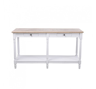 HISTORY ΚΟΝΣΟΛΑ ΛΕΥΚΟ ΦΥΣΙΚΟ 143x48xH79cm